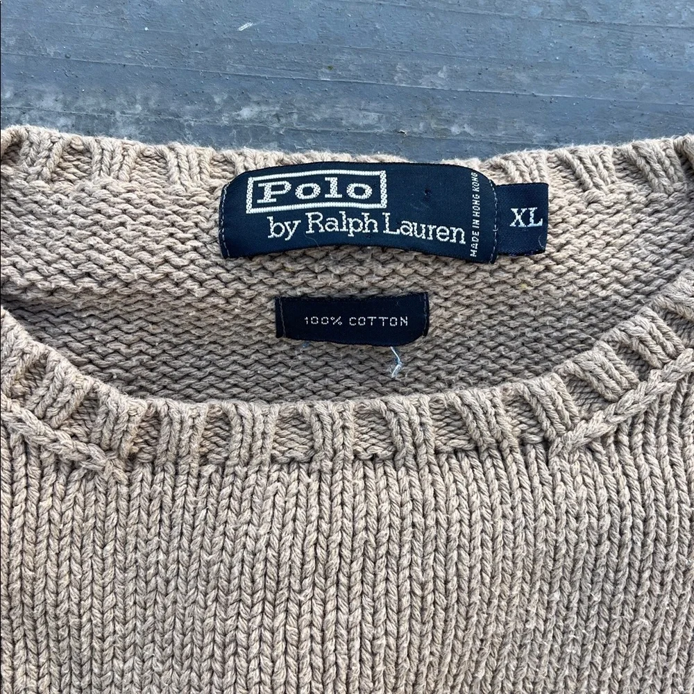 Ralph Lauren Men's Tan Crewneck Sweater - Picture 2 of 6